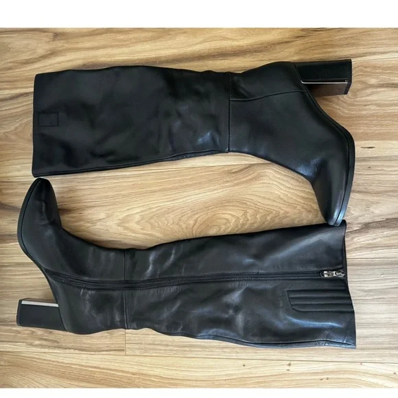 NEW! Leather, Lined, Knee-High Boots - Picture 1 of 8